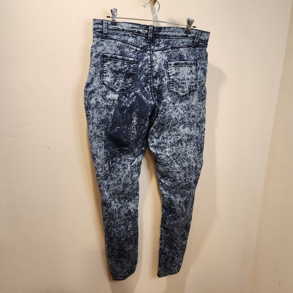 ROX DENIM Acid Wash Denim High Waisted  SkinnyJeans Size 13 - Picture 10 of 11
